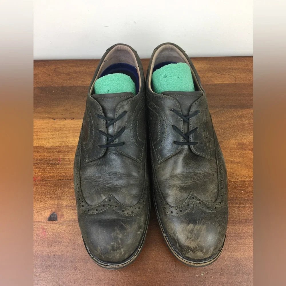Bostonian Commonwealth Niles Brown Leather Oxford Shoes Men's Size 9.5N Abeo.
